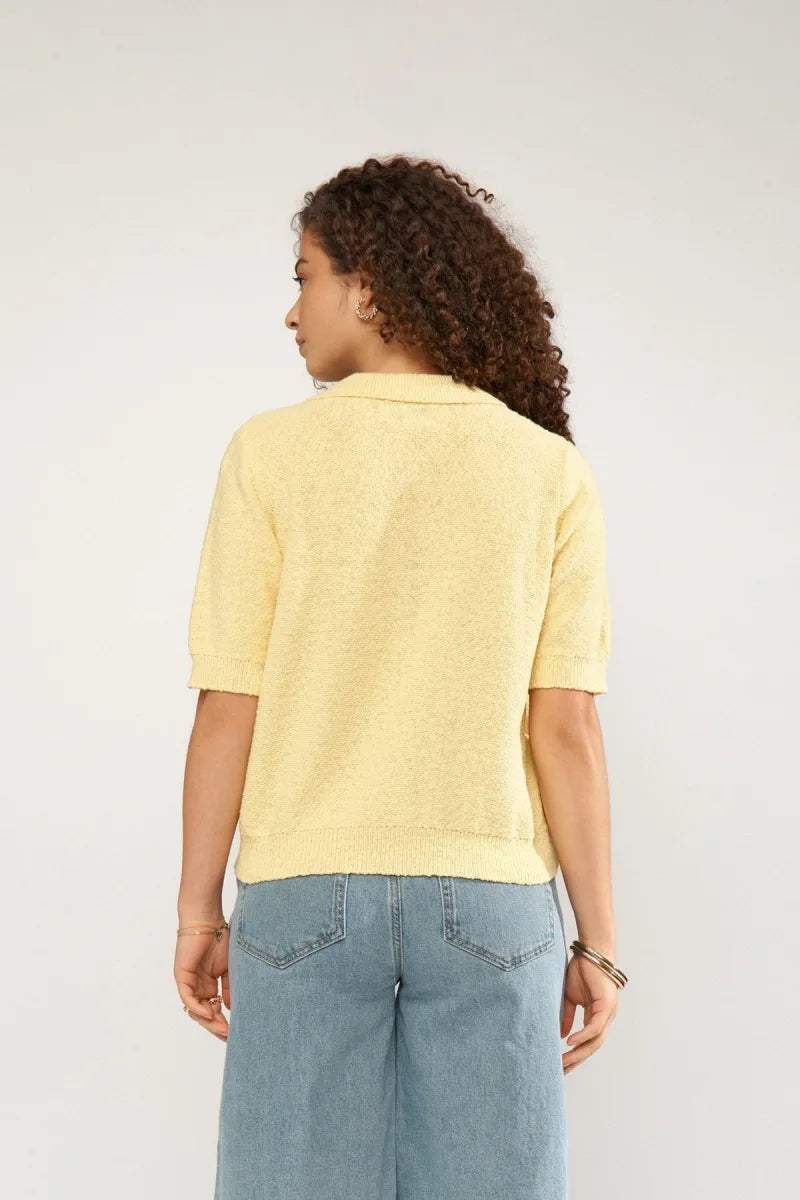 Nuzola Cardigan van Nümph, kleur Popcorn