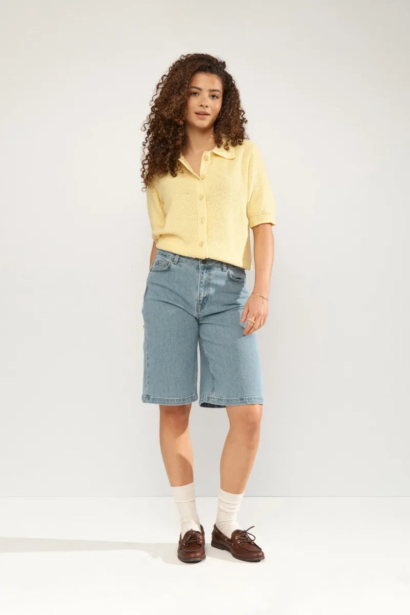 Nuzola Cardigan van Nümph, kleur Popcorn