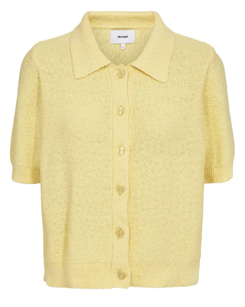 Nuzola Cardigan van Nümph, kleur Popcorn