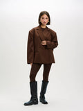 Adele Blazer van Refined Department, kleur Brown