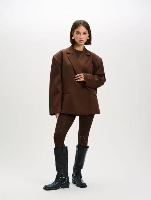 Adele Blazer van Refined Department, kleur Brown