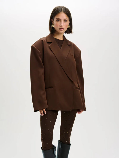 Adele Blazer van Refined Department, kleur Brown