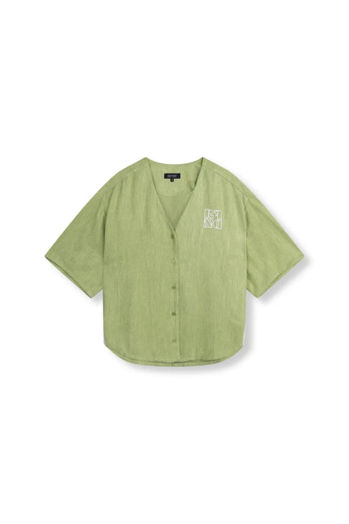 Bennie Shirt van Refined Department, kleur Matcha
