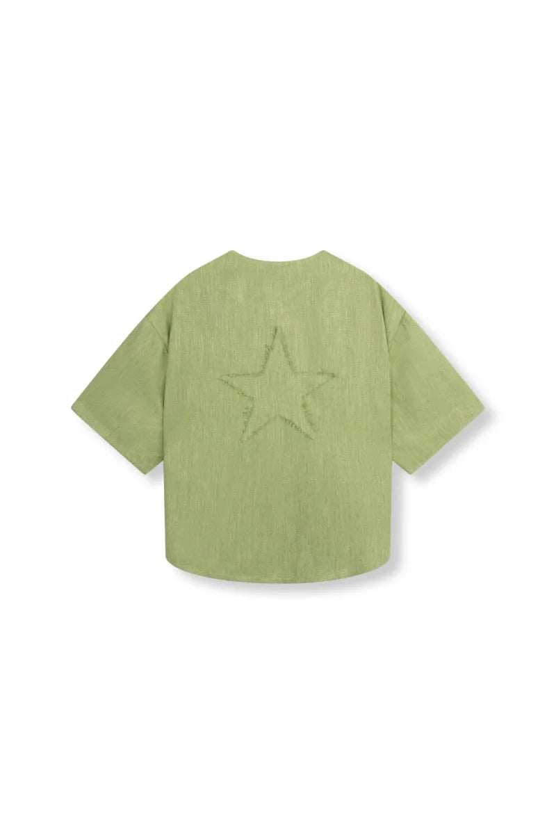 Bennie Shirt van Refined Department, kleur Matcha