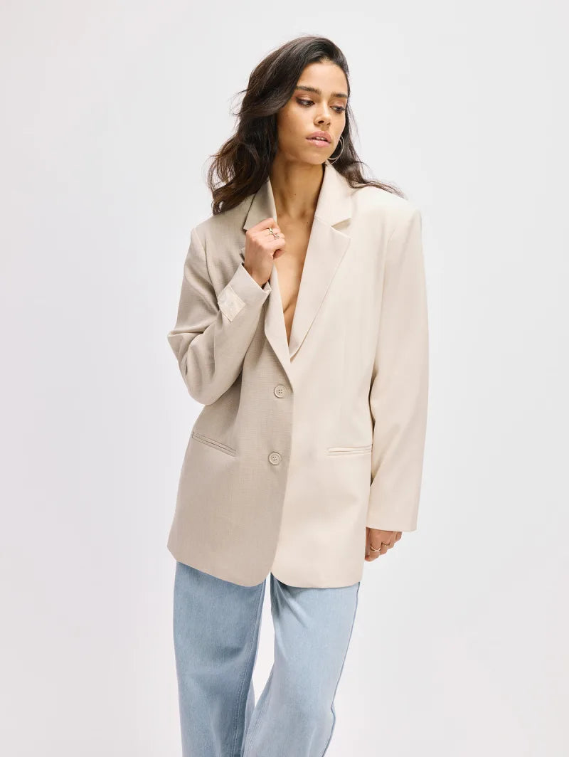 Blazer Bodi van Refined Department, kleur Off White