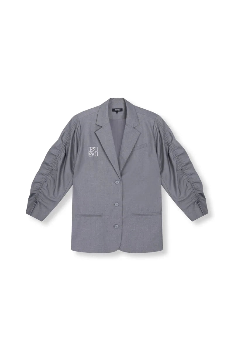 Blazer Jenny van Refined Department, kleur Light Grey