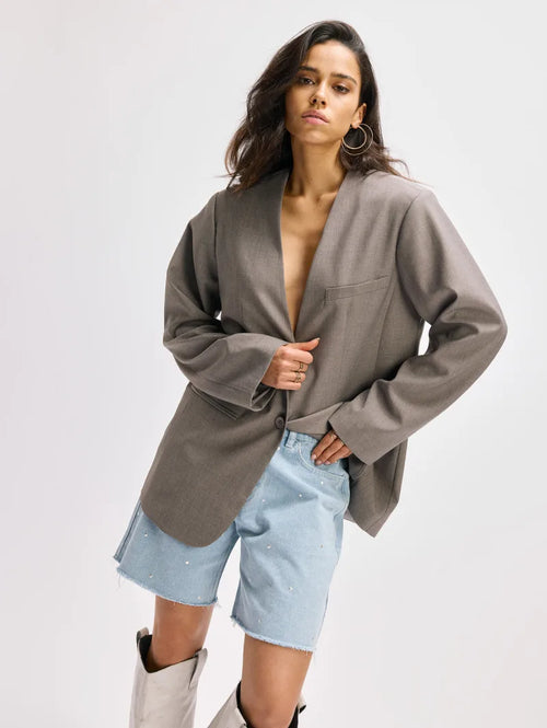 Blazer Mea van Refined Department, kleur Antra