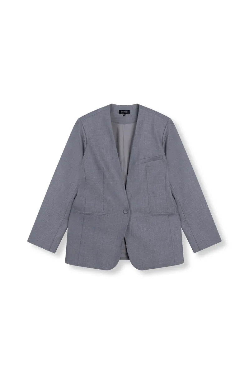 Blazer Mea van Refined Department, kleur Antra