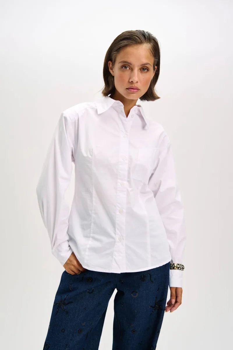 Blouse Liva van Refined Department, kleur White