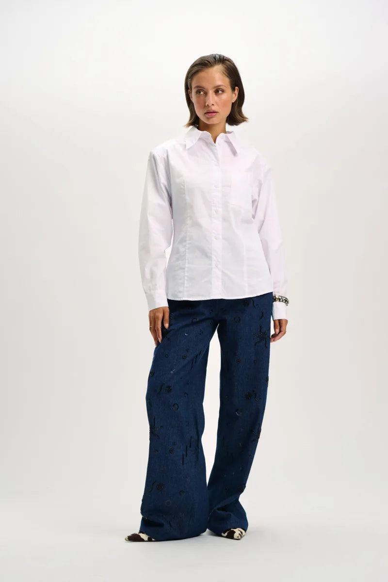 Blouse Liva van Refined Department, kleur White