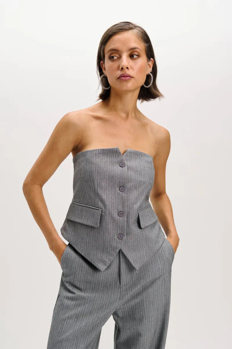 Corset Steijn van Refined Department, kleur Light Grey