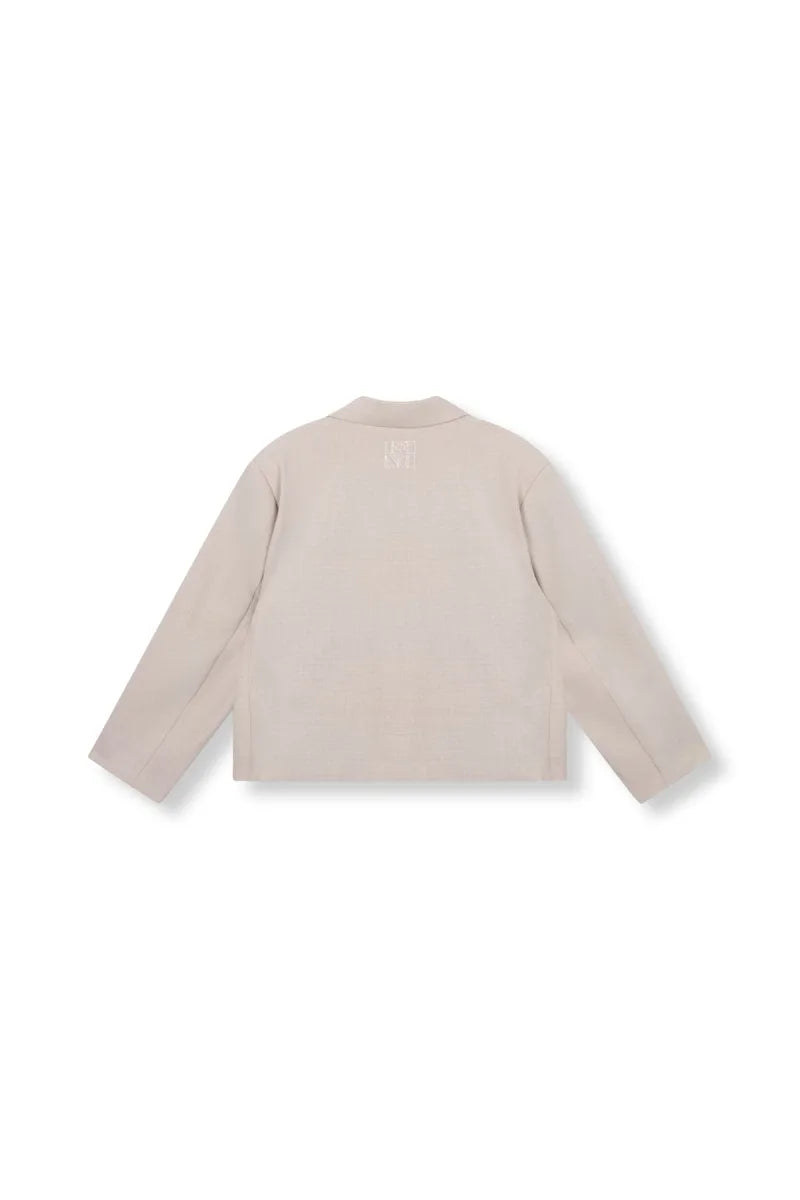 Cropped Blazer Jackie van Refined Department, kleur Sand