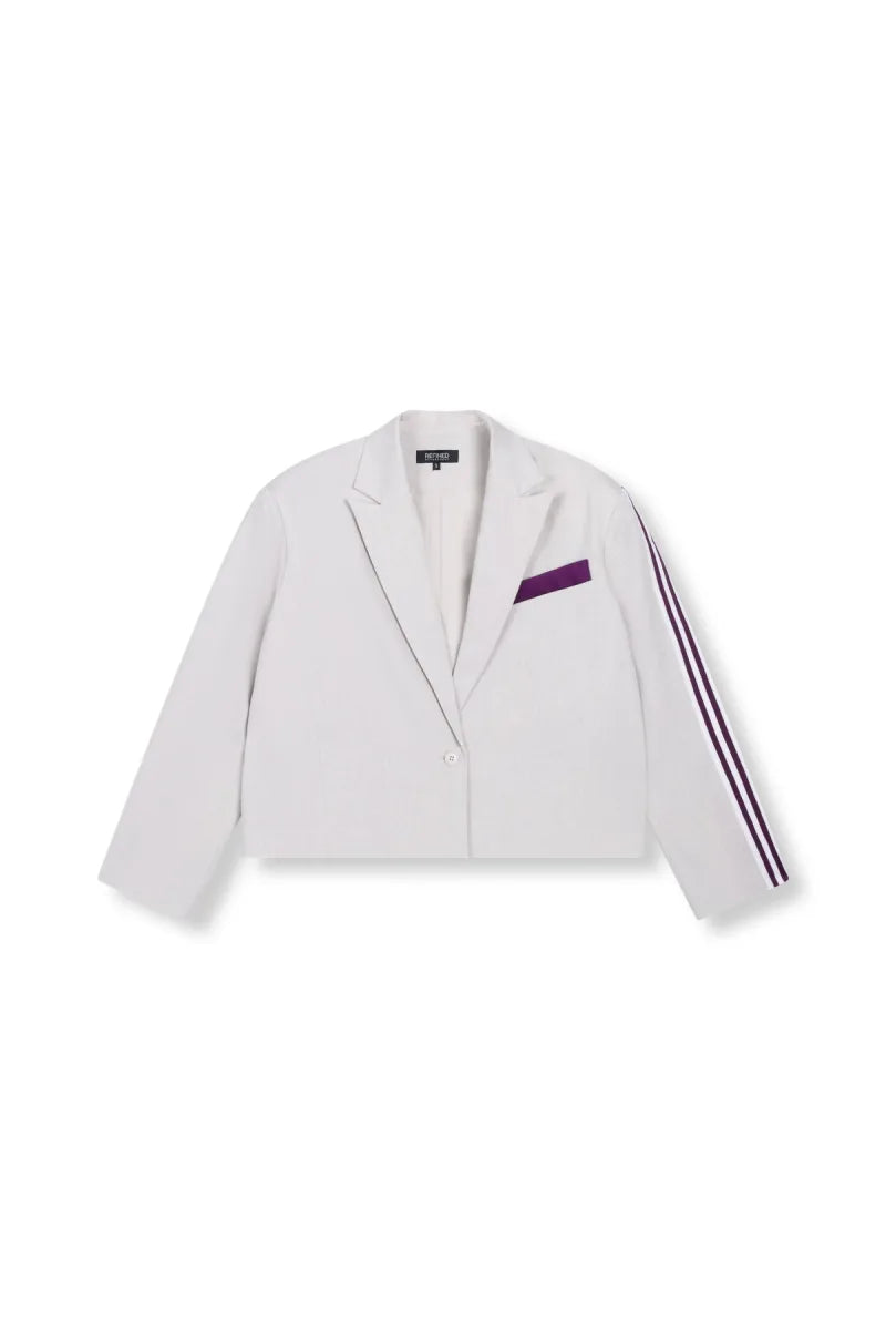 Cropped Blazer Jackie van Refined Department, kleur Creamy White