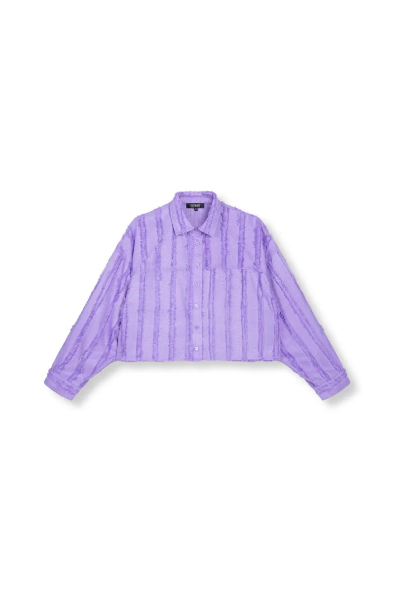 Cropped Blouse Saden van Refined Department, kleur Lilac