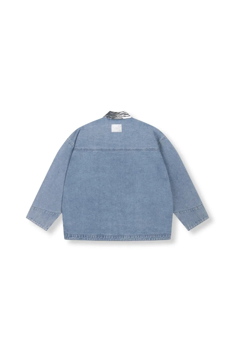 Denim Jacket Shia van Refined Department, kleur Light Blue