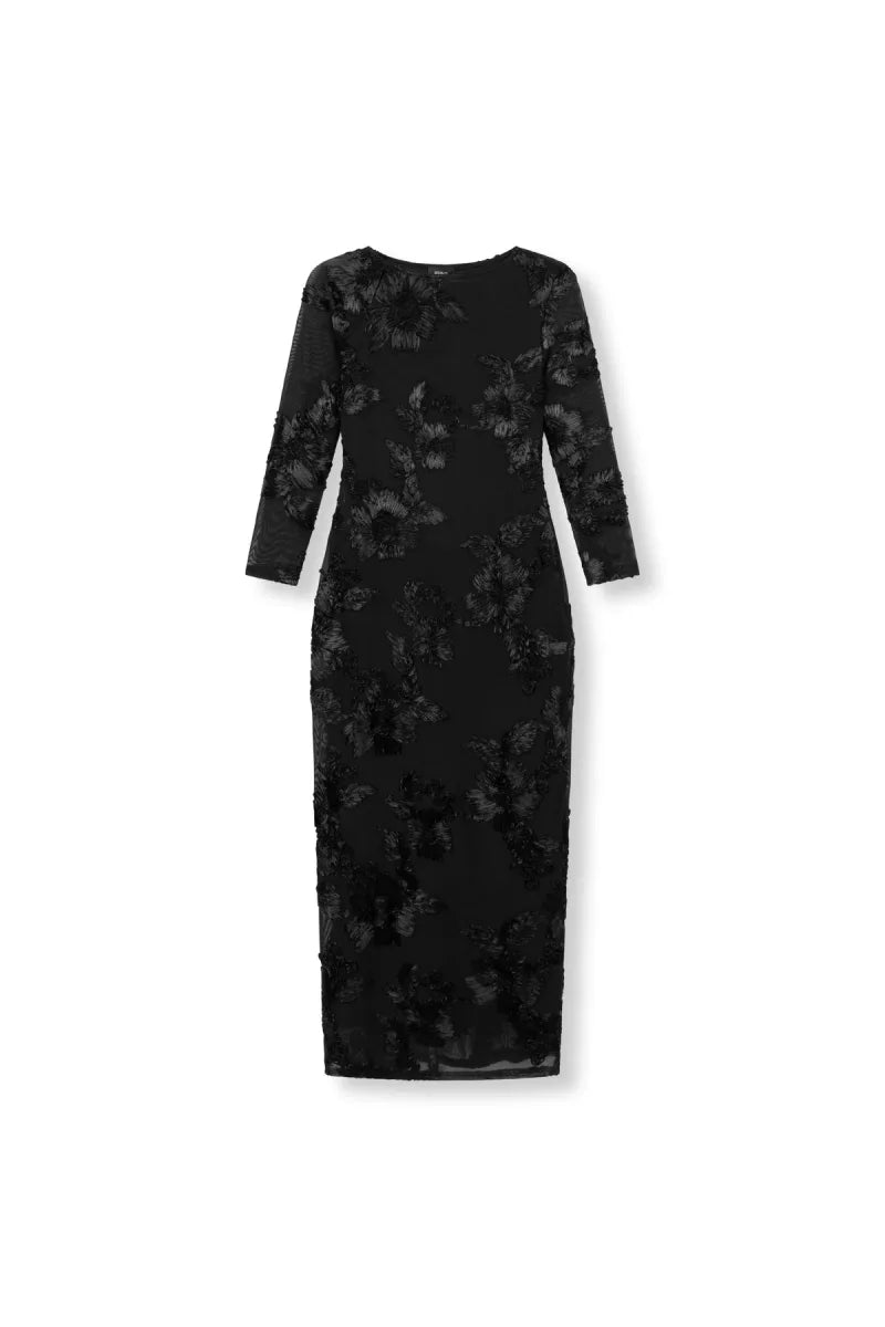 Flower Dress Liv van Refined Department, kleur Black