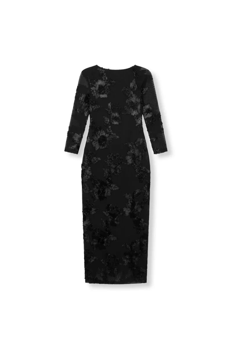 Flower Dress Liv van Refined Department, kleur Black