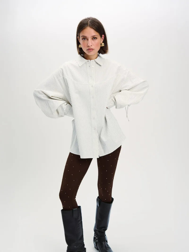 Gabby Blouse van Refined Department, kleur Stripe