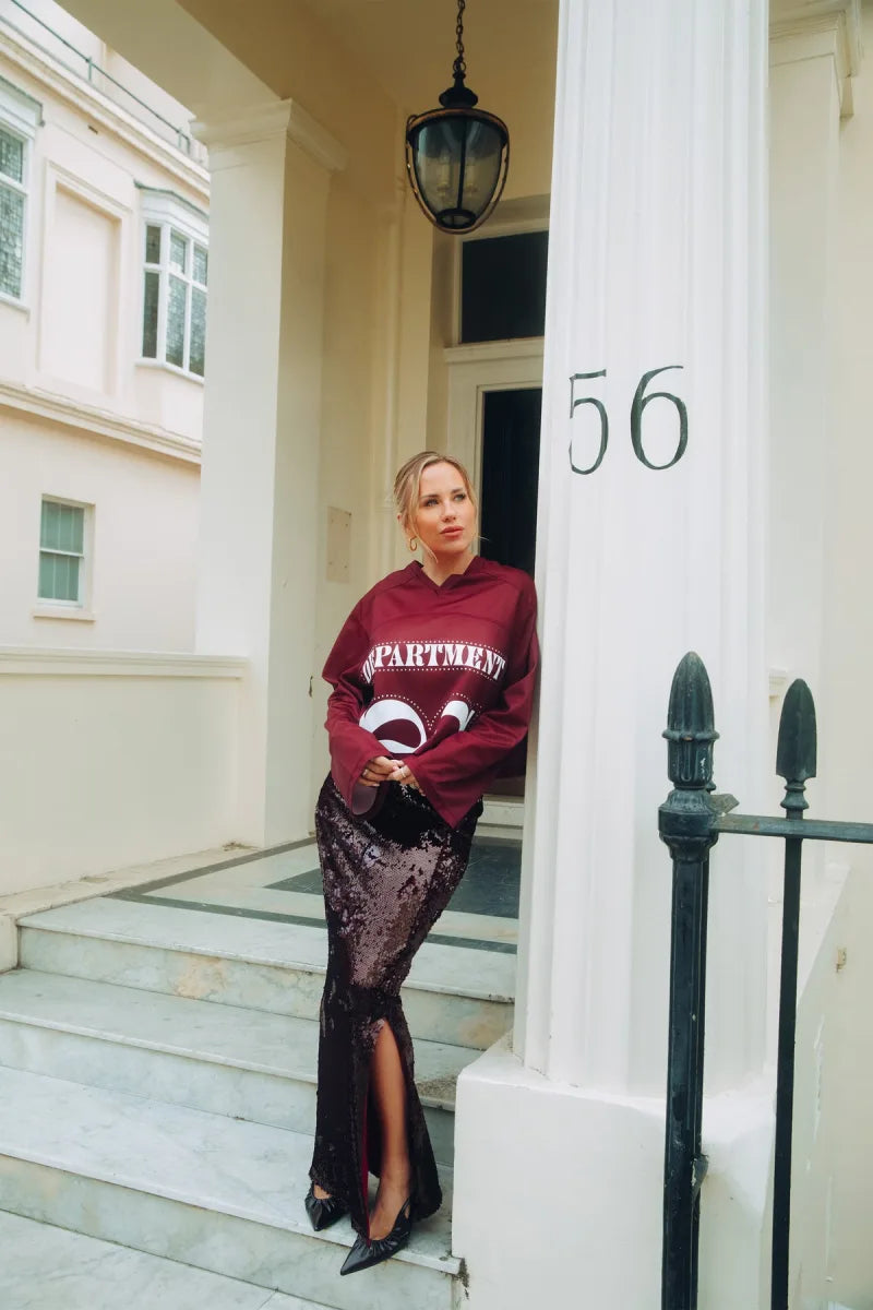 Hockey Shirt Fanny van Refined Department, kleur Bordeaux
