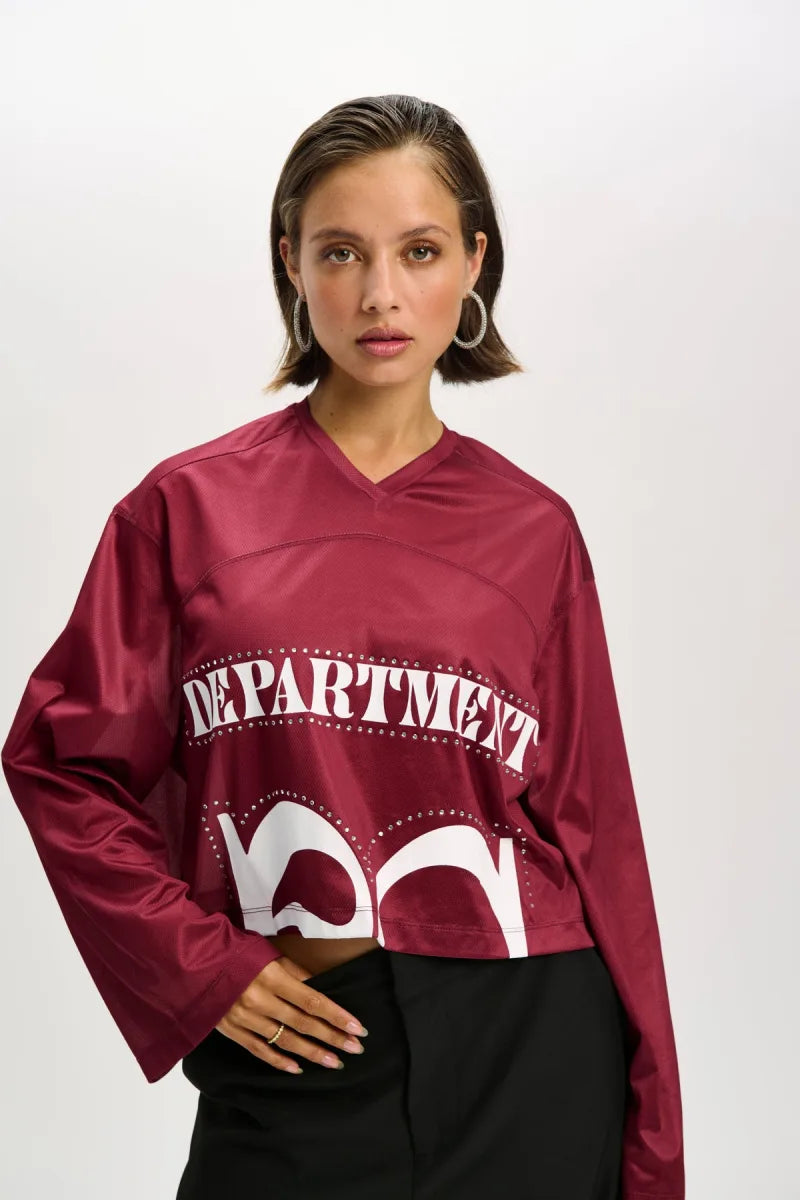 Hockey Shirt Fanny van Refined Department, kleur Bordeaux