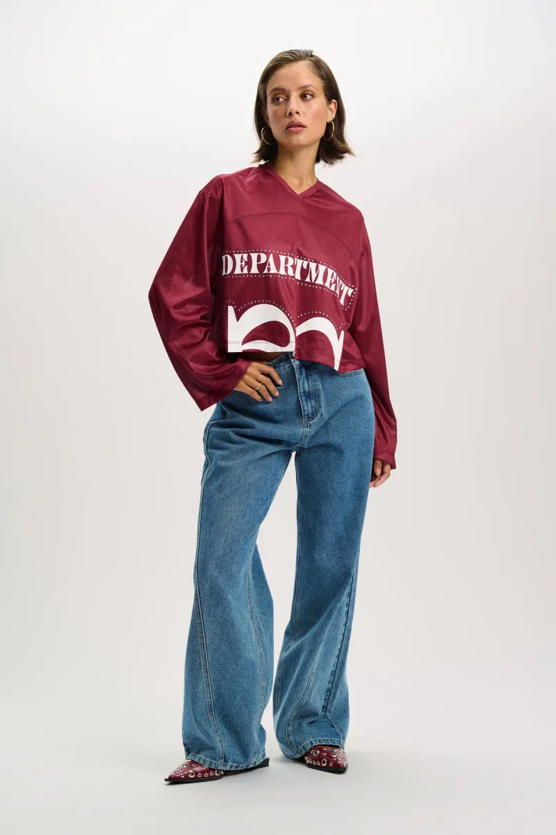 Hockey Shirt Fanny van Refined Department, kleur Bordeaux