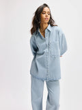 Jealy Blouse van Refined Department, kleur Light Blue