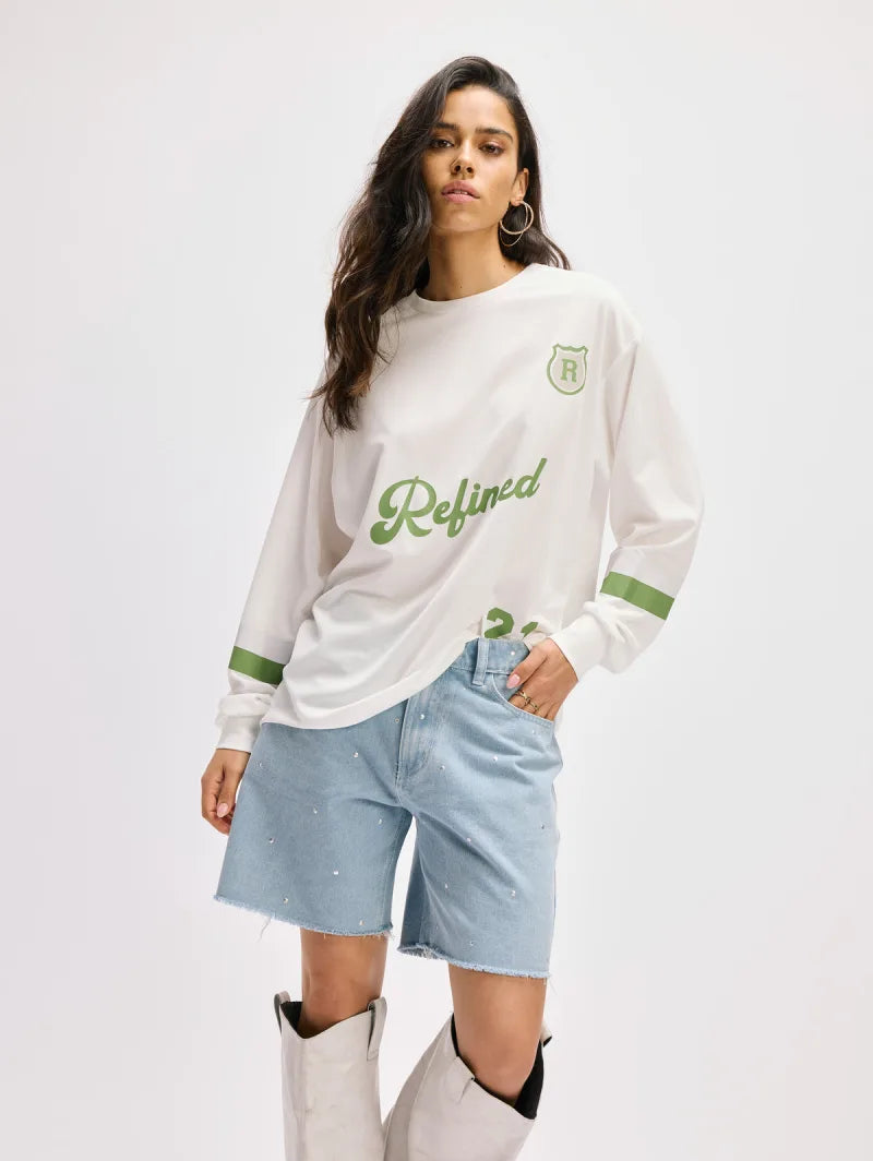 Jersey Jody van Refined Department, kleur Off White