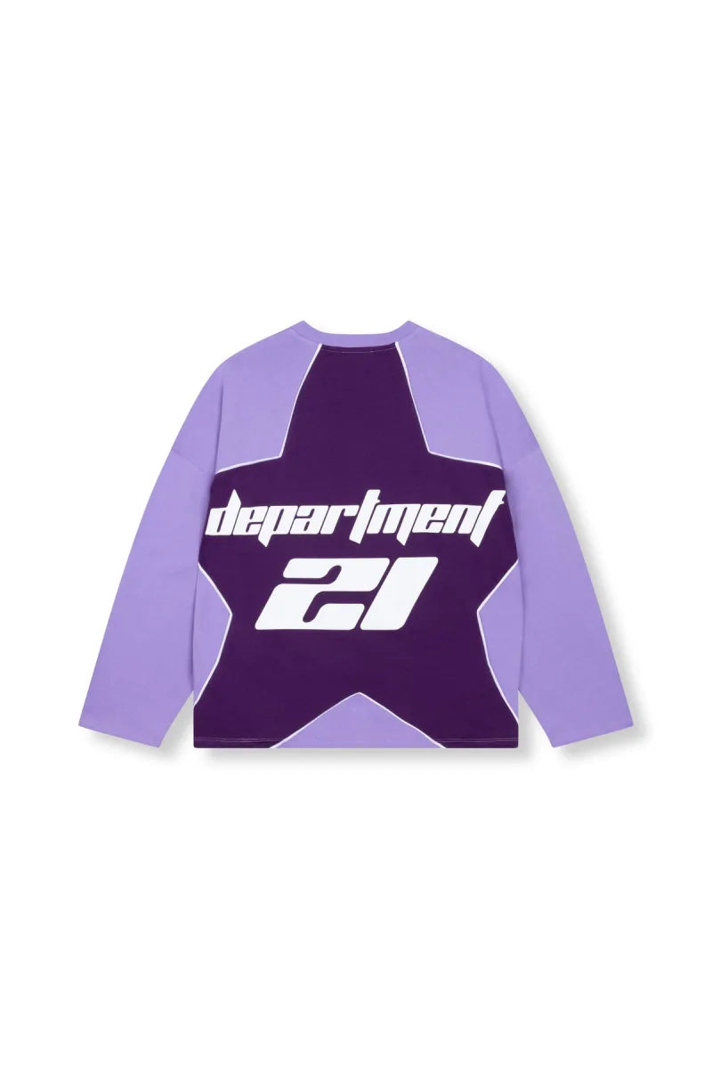 Longsleeve Batt van Refined Department, kleur Lilac