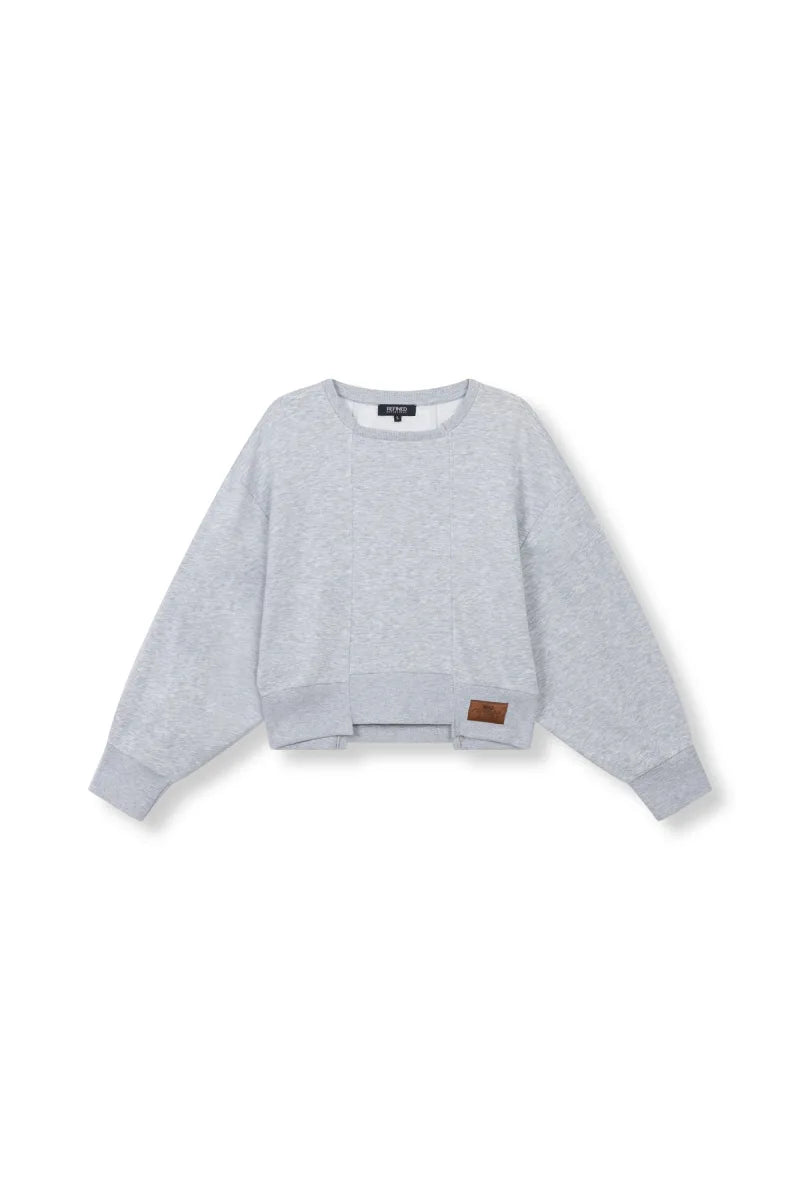 Lovee Sweater van Refined Department, kleur Grey Melange
