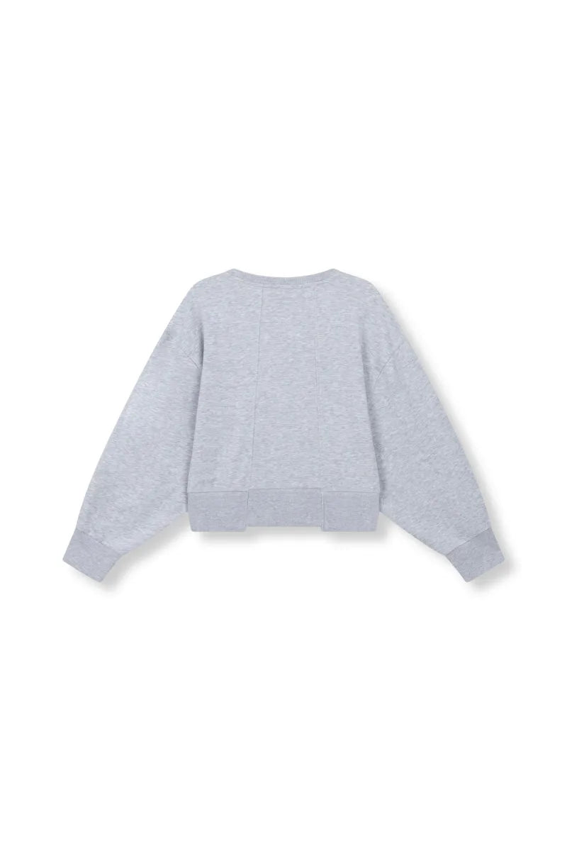 Lovee Sweater van Refined Department, kleur Grey Melange