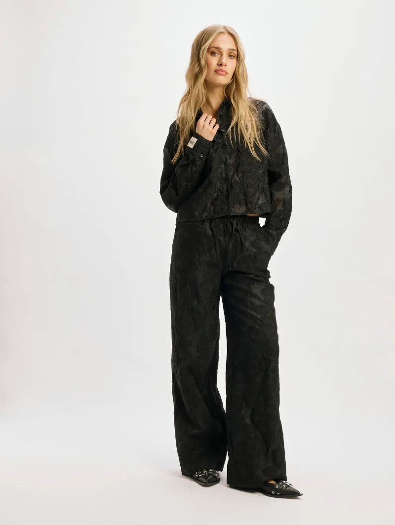 Mara Pants van Refined Department, kleur Black