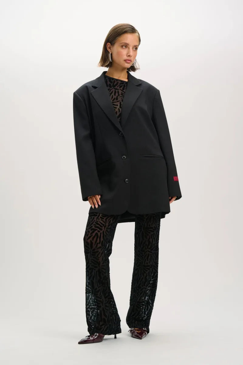 Oversized Blazer Leslie van Refined Department, kleur Black