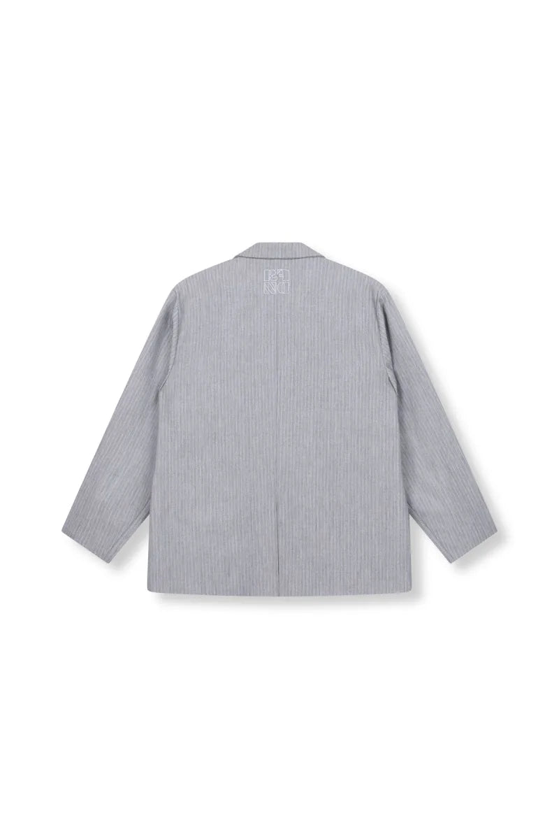 Oversized Blazer Mikky van Refined Department, kleur Light Grey