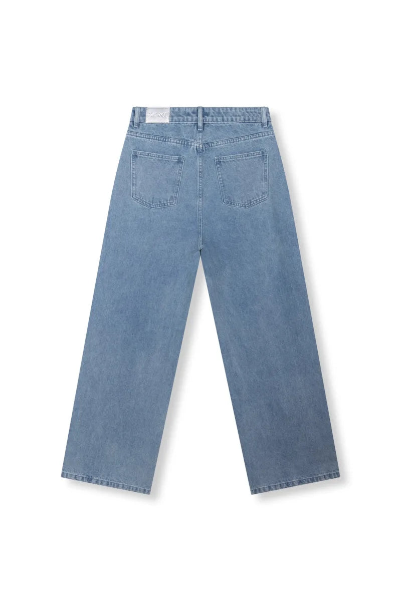 Payton Fringes Denim Pants van Refined Department, kleur Light Blue