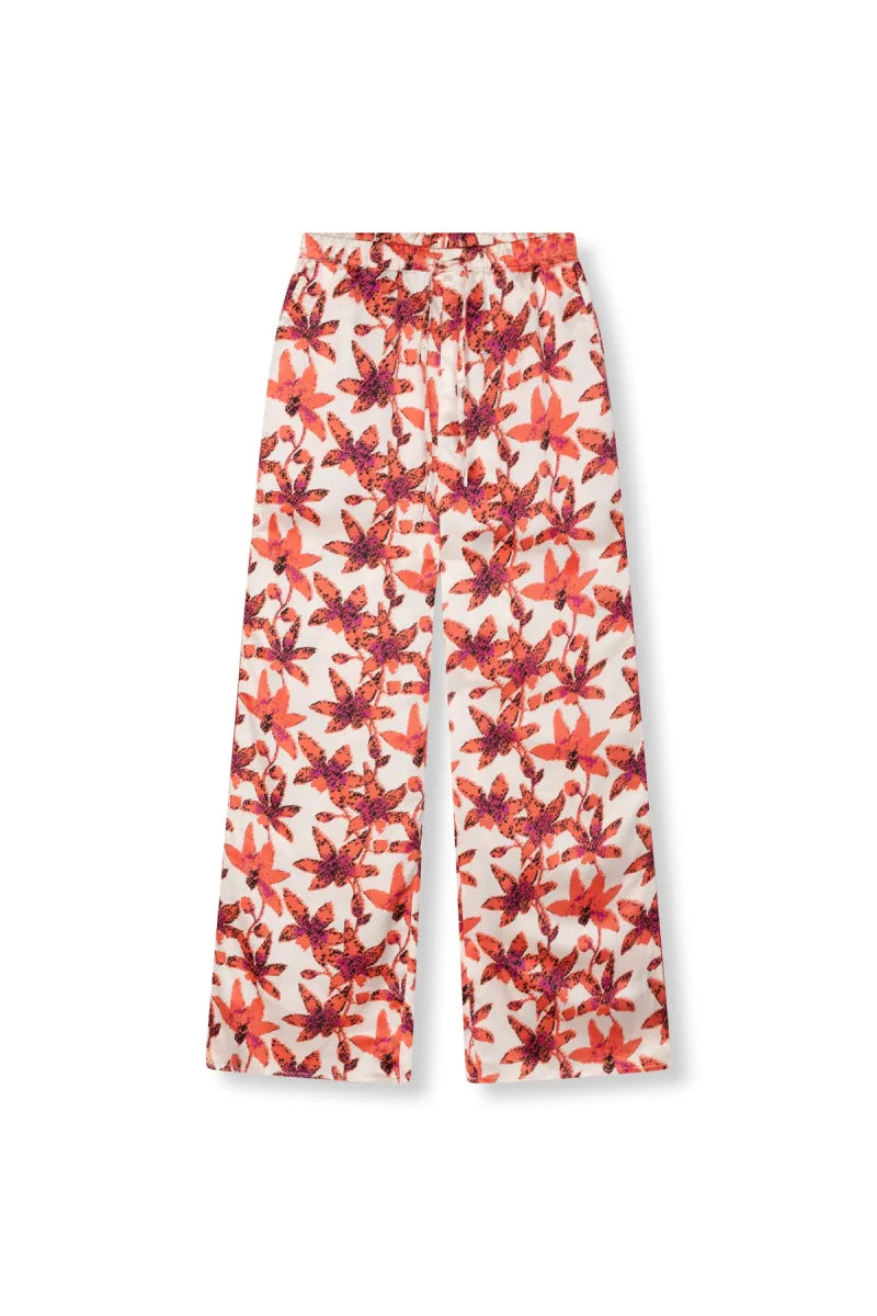 Printed Pants Sem van Refined Department, kleur Red
