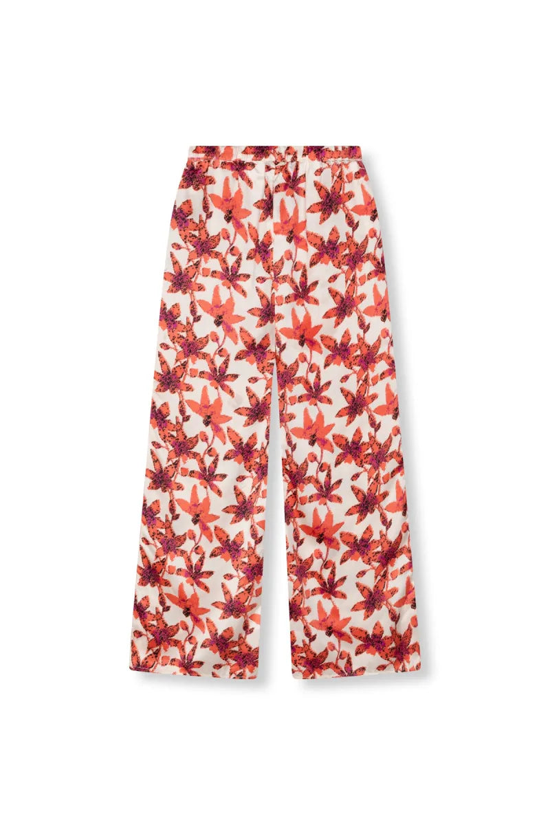 Printed Pants Sem van Refined Department, kleur Red