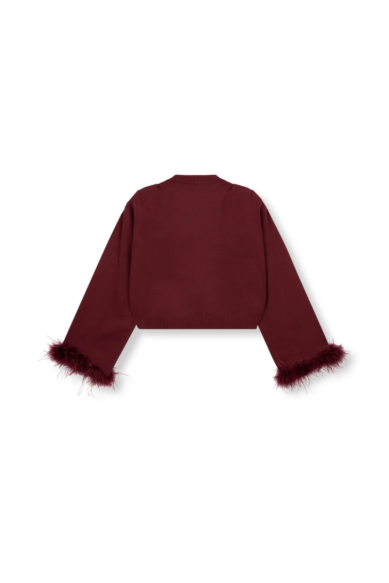 Vest Mady van Refined Department, kleur Bordeaux