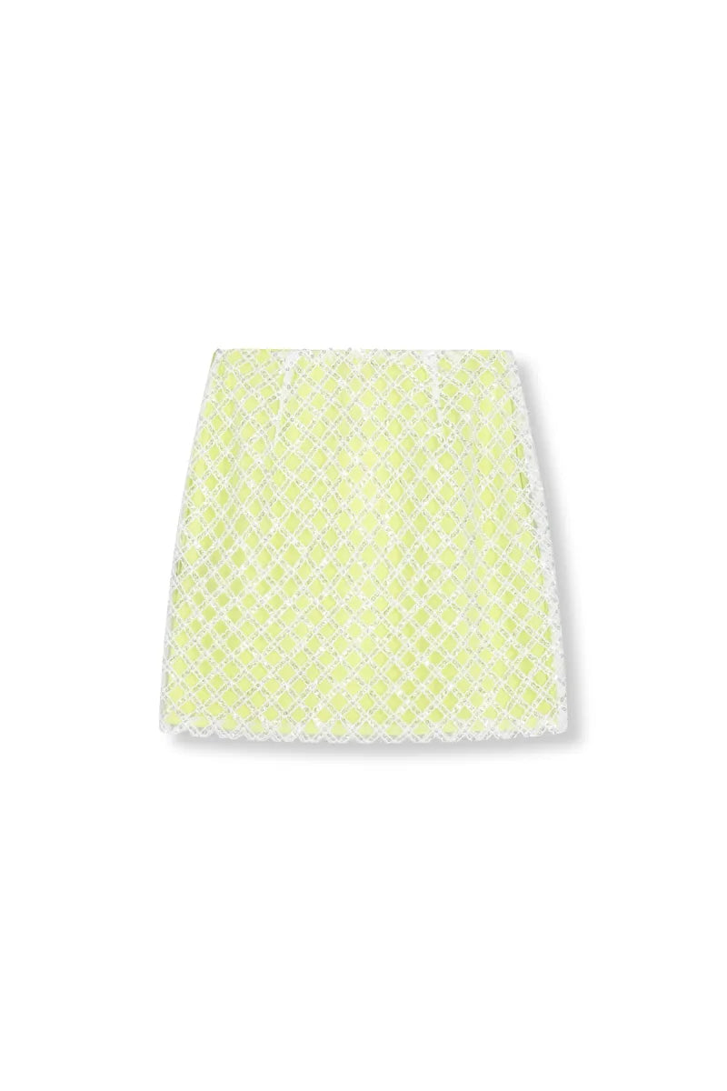 Yael Skirt van Refined Department, kleur Lime